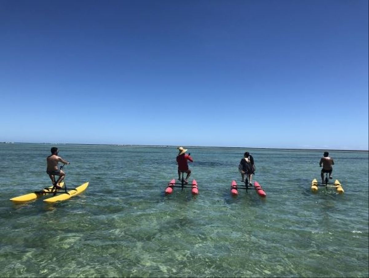 BIKE AQUÁTICA É A NOVA ATRAÇÃO DO LITORAL NORTE DE ALAGOAS